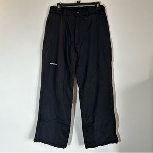 Arctix Mens Snow Pants Size S Black Insulated Adjustable Zipped Pockets